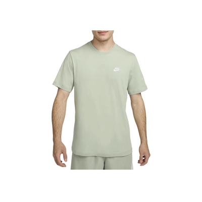 Sportswear Club Solid Color Round Neck Short Sleeve T-Shirt Men Tops Emerald-Green AR4997-371