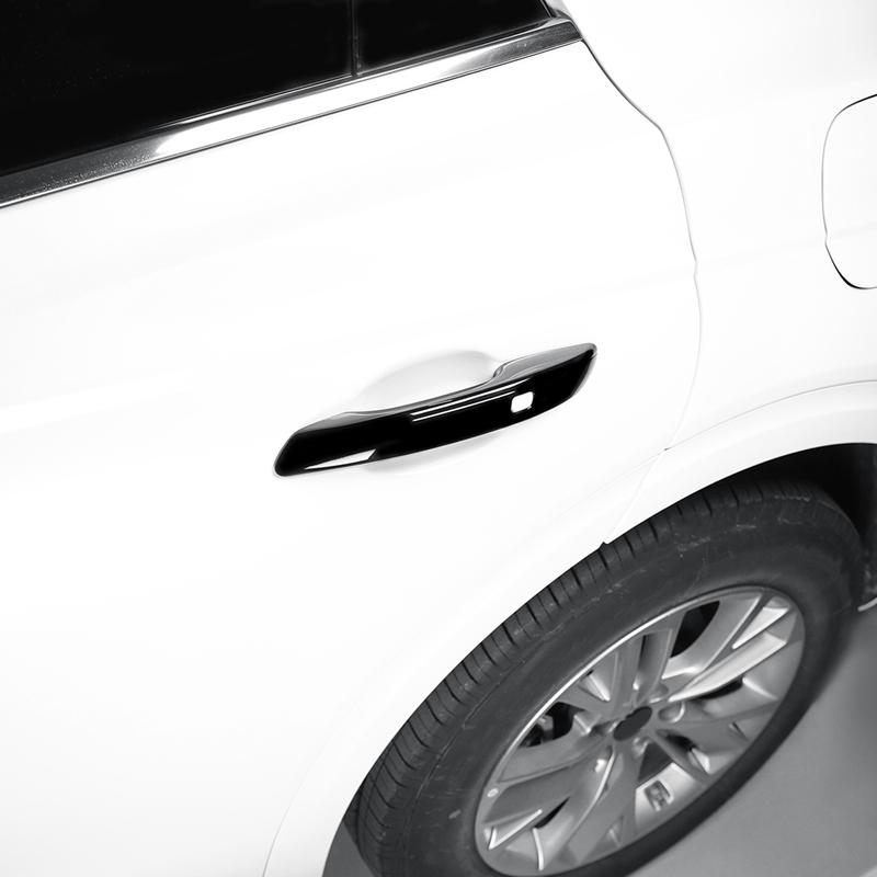 For Genesis GV70/G80/GV80 Carbon Fiber Exterior Door Handle Decoration Cover Trim Exterior Accessories LHD