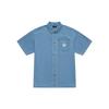 MLB Base Logo Shirts Unisex Light Blue Lapel Moderate 3ADRH0143-50BLL