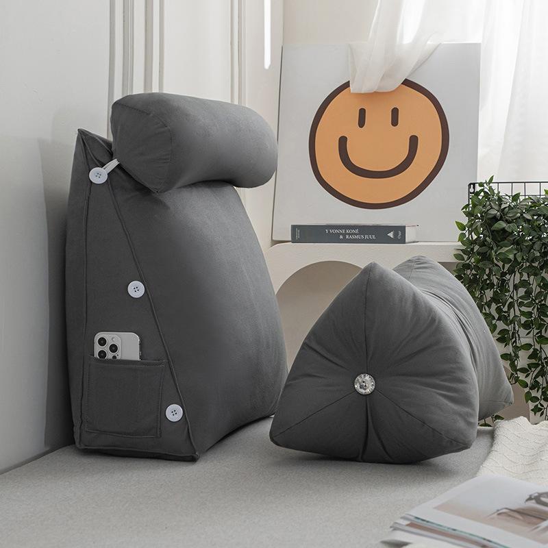 Bedhead Multifunctional Waist Protection Backrest Cushion Living Room Sofa Triangular Backrest That Can Be Disassembled Washed