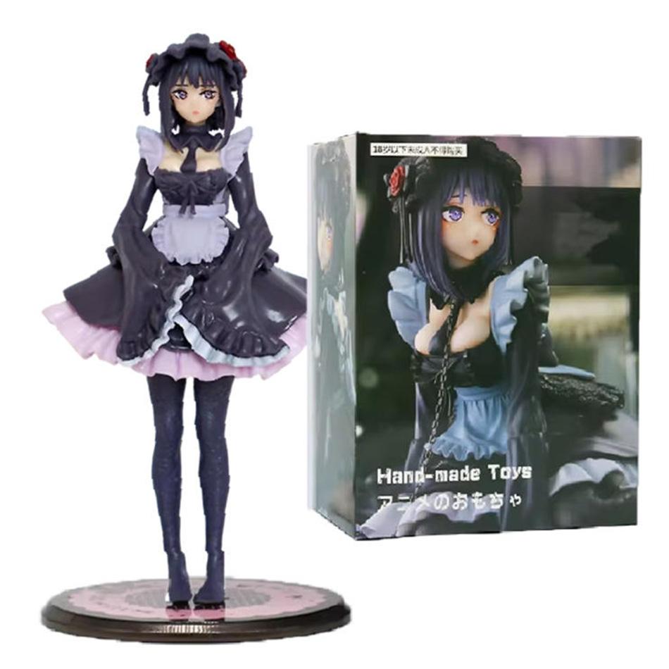 2pcs My Dress-Up Darling Anime Figure Black Maid Outfit Kitagawa Marin Action Figure Shizuku Kuroe Figurine Collection Model