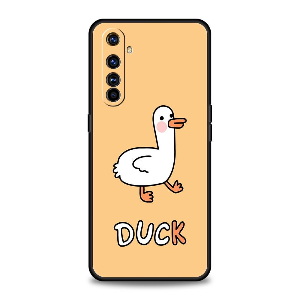 For Realme GT Neo 2 3 3T 5 Case For Realme 12 11 5G 10 9 8 5G 7 6 GT5 GT3 GT2 Pro Plus C21 C11 C25 Cover Cartoon Duck Goose Game