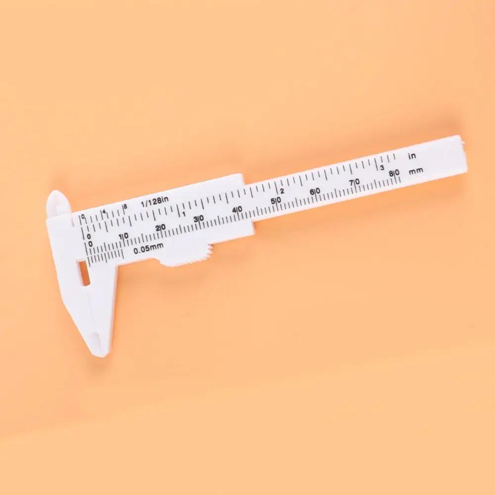 Portable 80mm Plastic Eyebrow Measuring Vernier Caliper Tattoo Microblading Caliper Ruler Permanent Makeup Measurement Tools