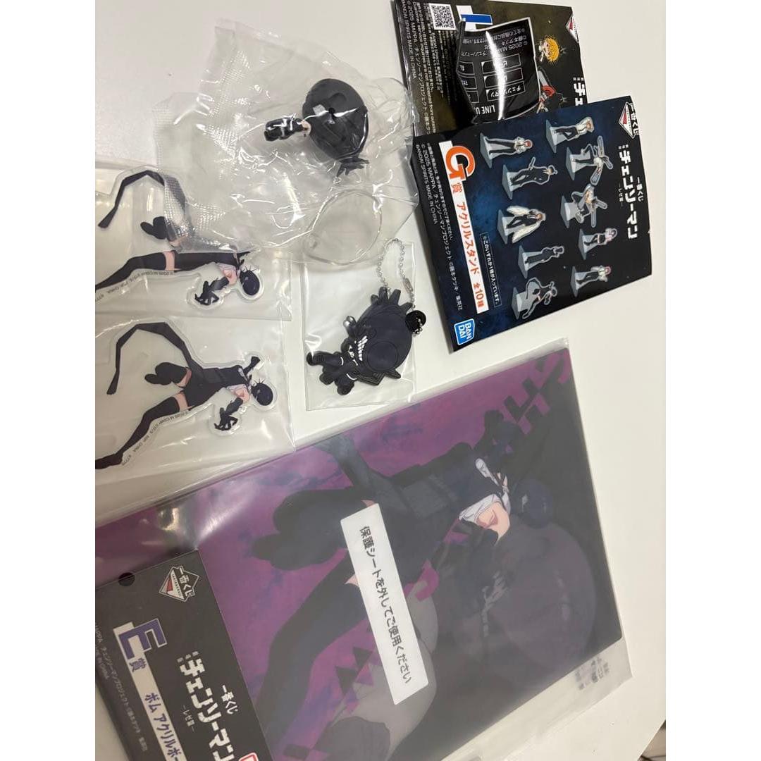 Б/у Человек-бензопила Ichiban Kuji Бомба Акриловая доска Акриловая подставка Брелок