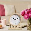 High Quality Vintage Style Desk Clock Fashion Round Pointers Clock Non Ticking Clock  Dorm