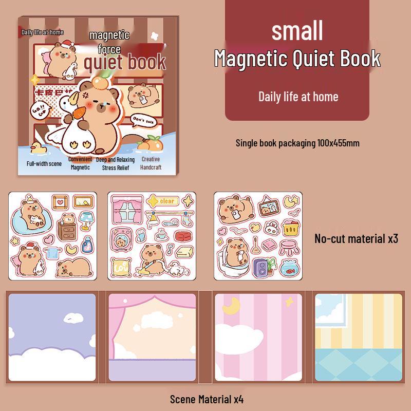 Meng You Sisters DIY Dress-Up Magnetic Sticker Quiet Book: Educational Toy for Girls