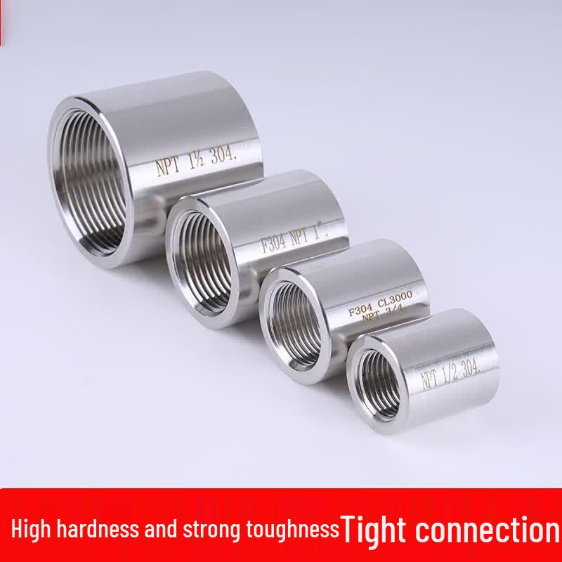 Huachuan Industrial 304 Stainless Steel R1/4 to R1/2 Thread Adapter (4-Pack)