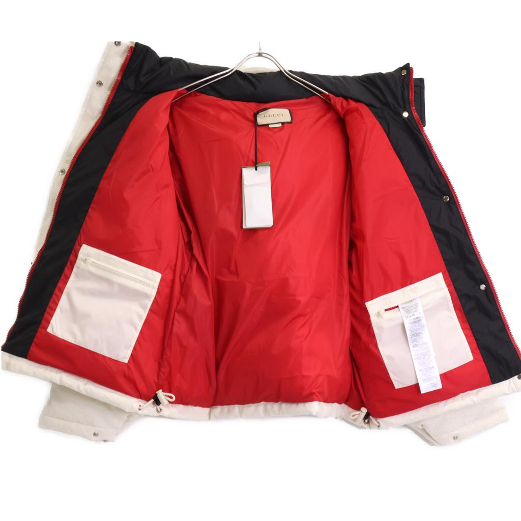 Gucci [Domestic Regular] 774871 GG Cotton Canvas Hooded Jacket 40 whiteUsed