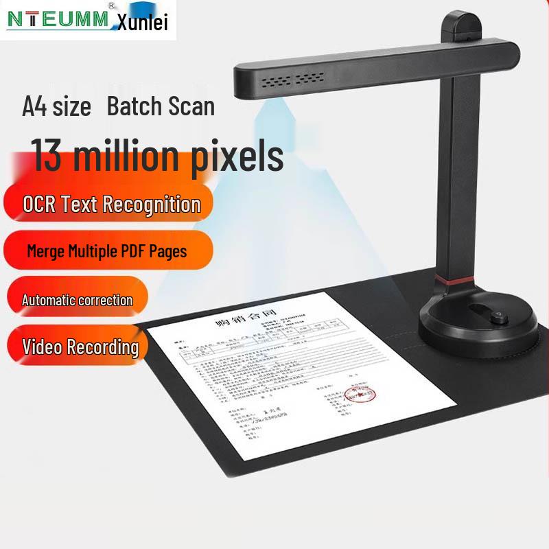 Xunlei 20MP High-Speed Document Scanner for A3/A4, Office & Teaching Use
