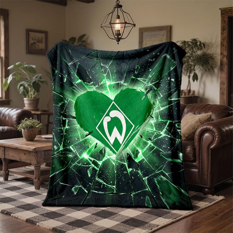 Werder Bremen Fußball Print Flanelldecke Weich Warm Sofa Bett Überwurfdecke Für Zuhause Büro Schlafzimmer