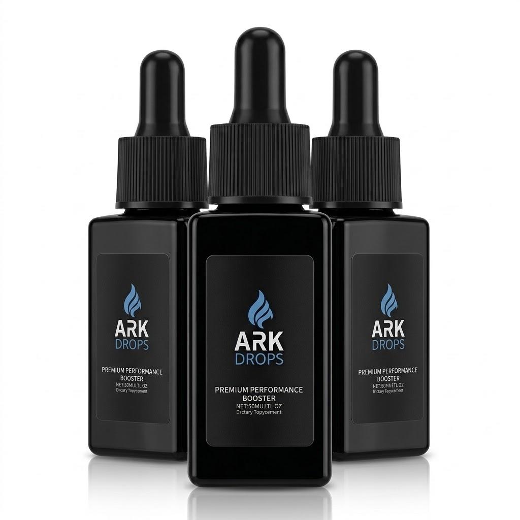 Atme mit Ark Flüssigsauerstoff-Tropfen – Leistungs- & Muskelregenerations-Booster (Vitamine C & E)