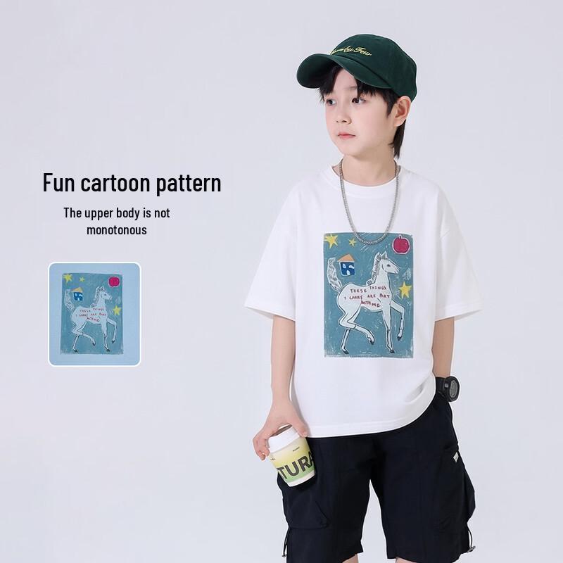 Boy's Summer Cotton Short Sleeve T-Shirt