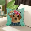 Pillow for Sleep Floral Friends Animal Cushion Cover Stuffed Cushions Decorative Pillows Sofa Cases Elegant Room Covers