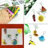 DIY Keychain Pendant Silicone Mold Crystal Epoxy Resin Casting Mould Keychain Pendants Jewelry Making Mold Accessories