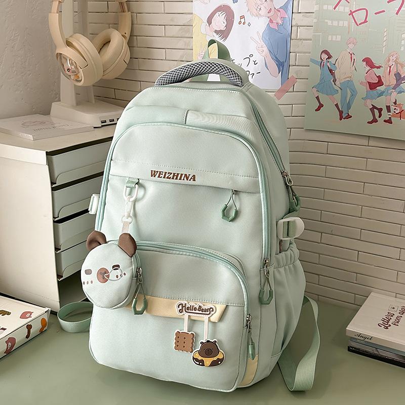 Schoolbag Korean version of the new high-value, fresh, sweet and cute kapibara backpack, high school students large-capacity backpack