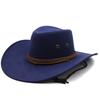 Suede Jazz Hat Men's Vintage Wide-brimmed Top Hat Summer Windproof Sun Hat European and American Hat