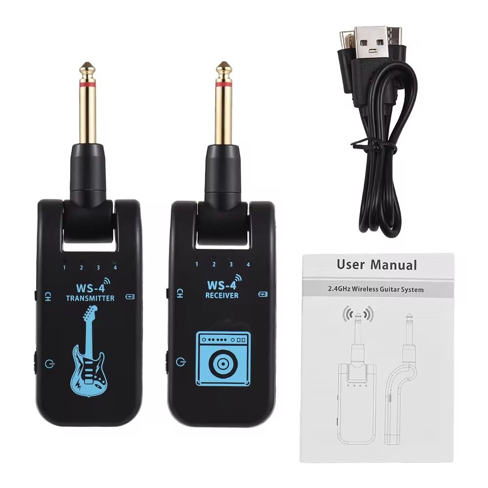 Rotatable Guitar Transmitter&Receiver 48K/16bit Wireless Guitar Adapter Set  Acoustic Guitar