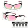 2PCS Unisex Fashion Semi-Framed Sports Sunglasses