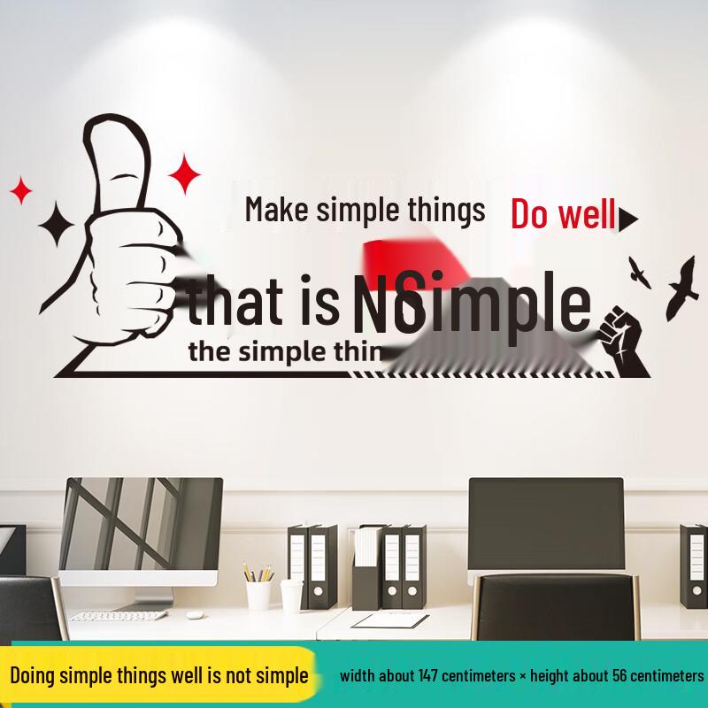 Changbaosen Motivational Office Wall Decal