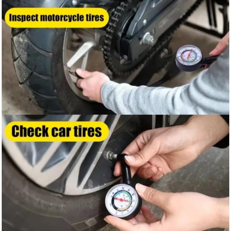 Car Tire Pressure Gauge Tyre Deflation Pointer Auto Tire Inflation Pressure Gauge Measurement High Precision Meter Detector