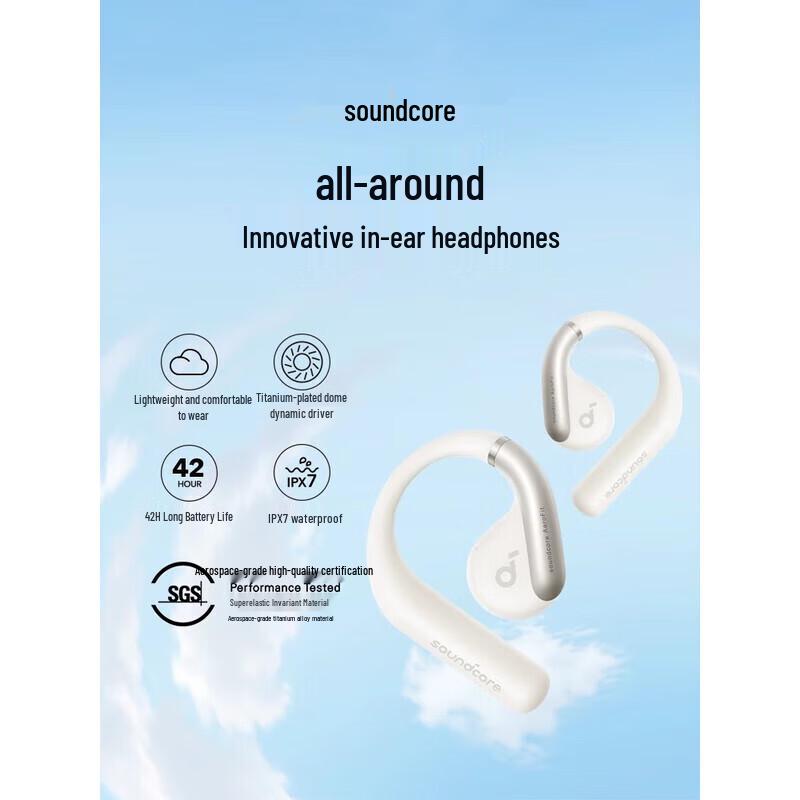 Soundcore AeroFit Open-Ear Bluetooth Earphones