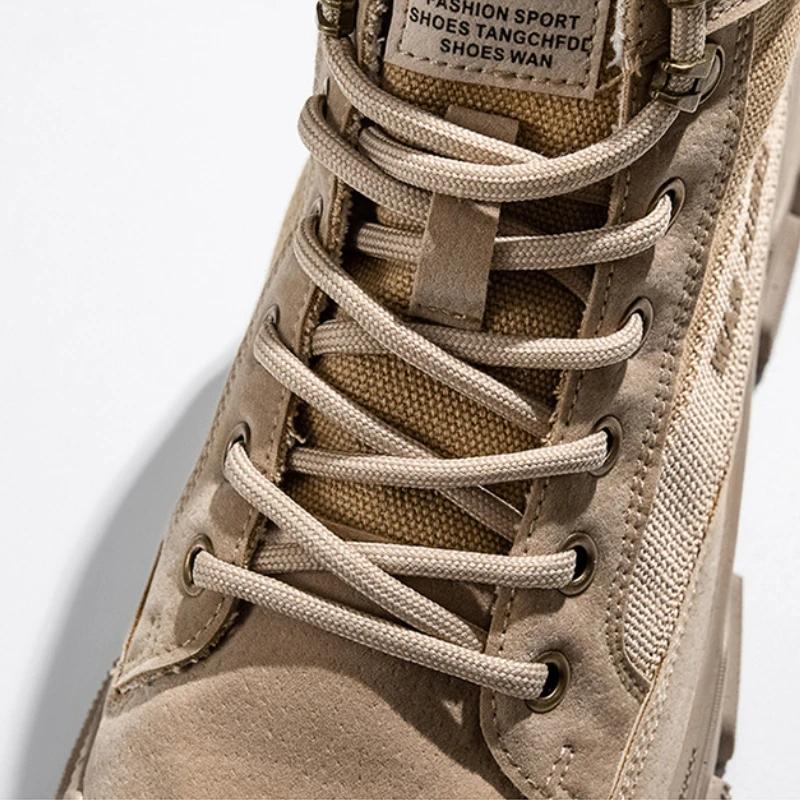 Осенняя мужская повседневная обувь с высоким берцем — фото 3