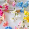 10Pcs Artificial Flowers Silk Jasmine Scrapbooking Wedding Outdoor YardGarden Home Room Decor Festival Wreath Bridal Accessories
