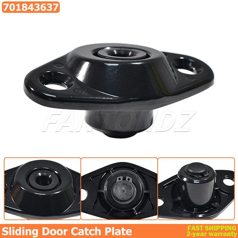 Für VW Transporter T4 Bus Van 1990-2003 Schiebetür Metall-Fangplatte Schwarz 701843637 Ersatz Auto Zubehör