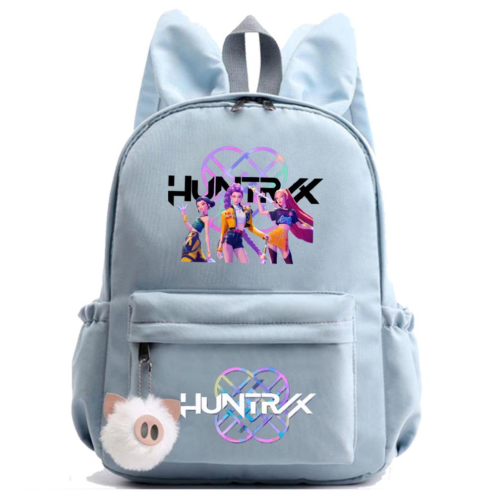 Anime K-Pop Printed Waterproof Backpack Student Teenager Bookbag for Boy Girl Bookbag Schoolbag Women Large Capacity Travel Bag Kid Gift Mochila