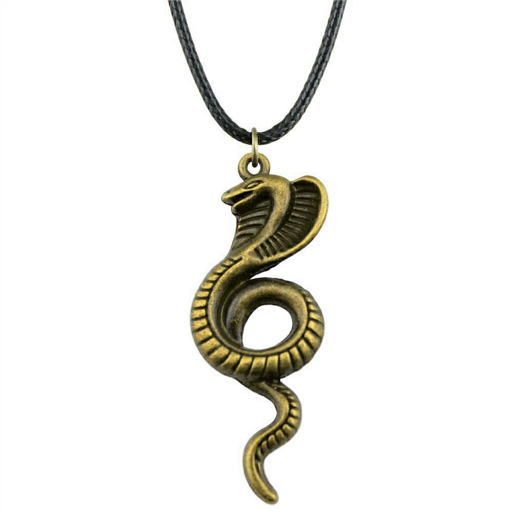 Caduceus Medical Symbol Pendant Necklace Doctor Nurse Gift With 45cm Leather Chain