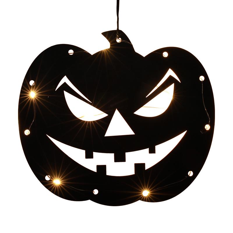 Halloween LED Pumpkin & Ghost String Lights: Spooky Room Décor with Flashing Ornaments