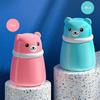 Soft Applicator Bear Shaped Powder Puff Container Seal Lid Portable Design Baby Powder Puff Box Cute Cartoon Bear Empty Box