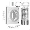 Dryer Vent Hose Connector Kit Premium Fits 4 inch Tubes Professional Adapter No
