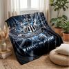 Coperta in Flanella Personalizzata con Nome Testo Newcastle United FC Logo Calcio Coperta in Pile Personalizzata Regalo Speciale per Divano Camera da Letto Casa