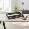 Guitar Pedalboard with Hook-and-Loop Portable Aluminum Pedal Board