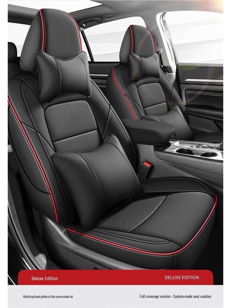 Nissan Kicks All-Season Leather Seat Covers, Full-Coverage Cushions for Five Seats