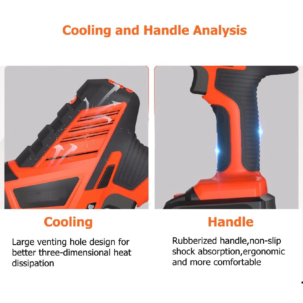 3000RPM Reciprocating Saws Saber Saw Portable Cordless Electric Power Tools Jig Saw with 1pcs Battery 21V