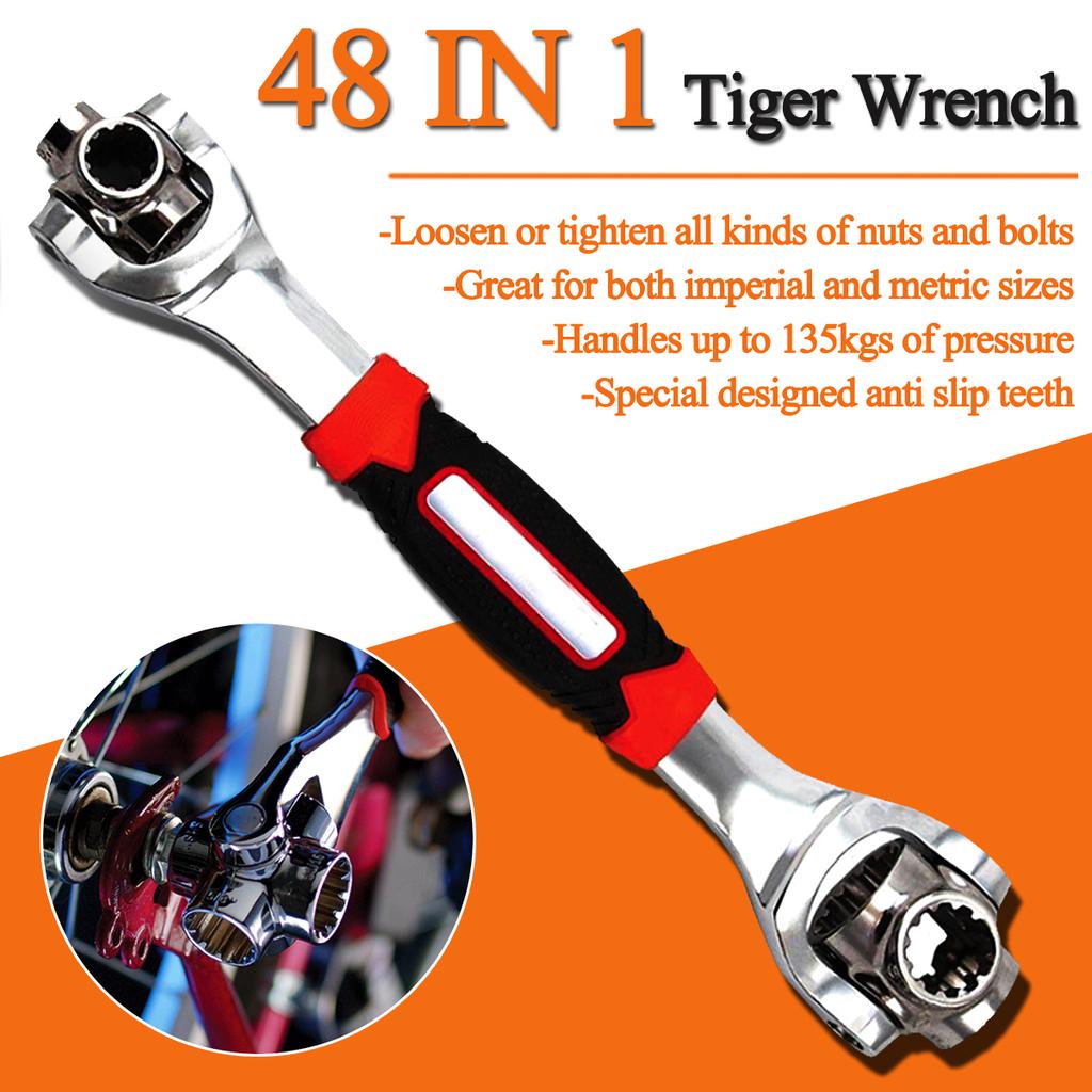 New Wrench In One Socket Works Spline Bolts All Size Stand Socket Tiger 48 in 1