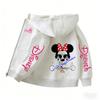 2026 Family Trip Kids Zip Up Hoodie Cute Cartoon Mouse & Friends Graphic Casual Hooded Jacket