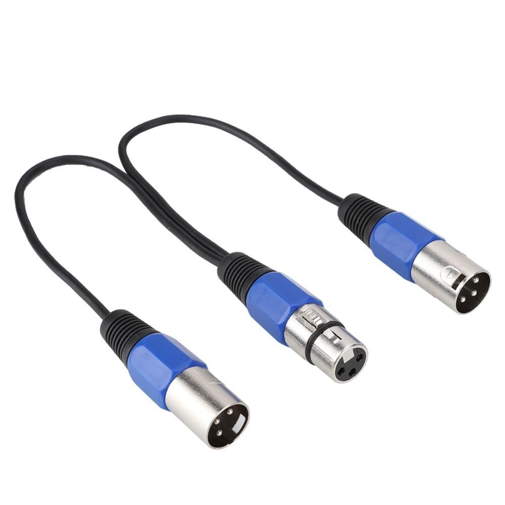 

0.3m Length Cable Adapter Plug-and-Play Cord Microphone Audio Extension Cable XLR Audio Extension 1 * Cable Adapter