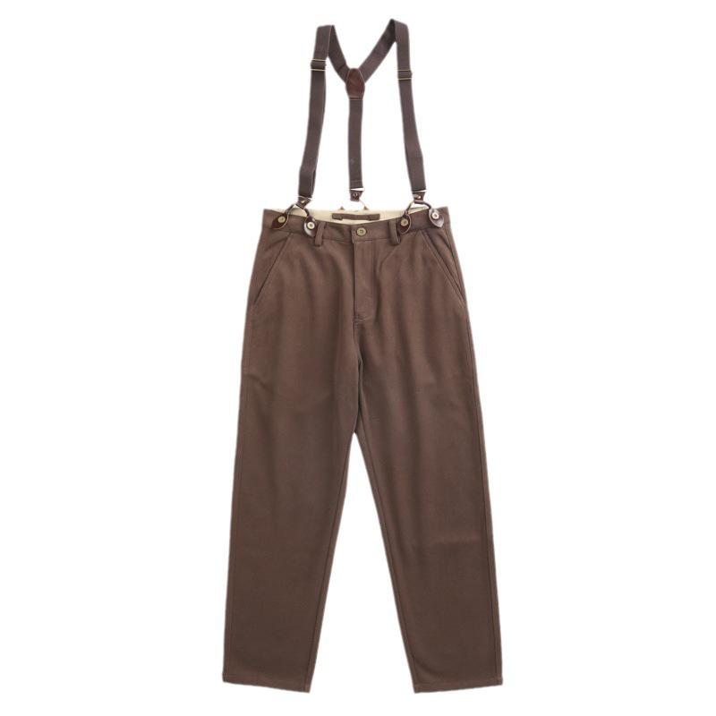 Pánské retro britské punkové vlněné volné ležérní kalhoty - Trendy kombinézy pro čtyři roční období