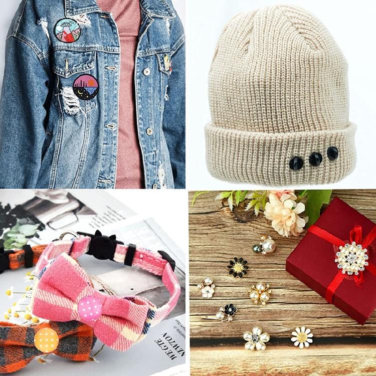 100 Set Pin Backings Tie Tacks Blank Pins with Pin Back for Butterfly Clutch Bac