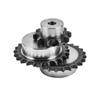 45 Steel 28A Single Row Lug Sprocket, Quenched, 1.6 inch, 10-16 Teeth