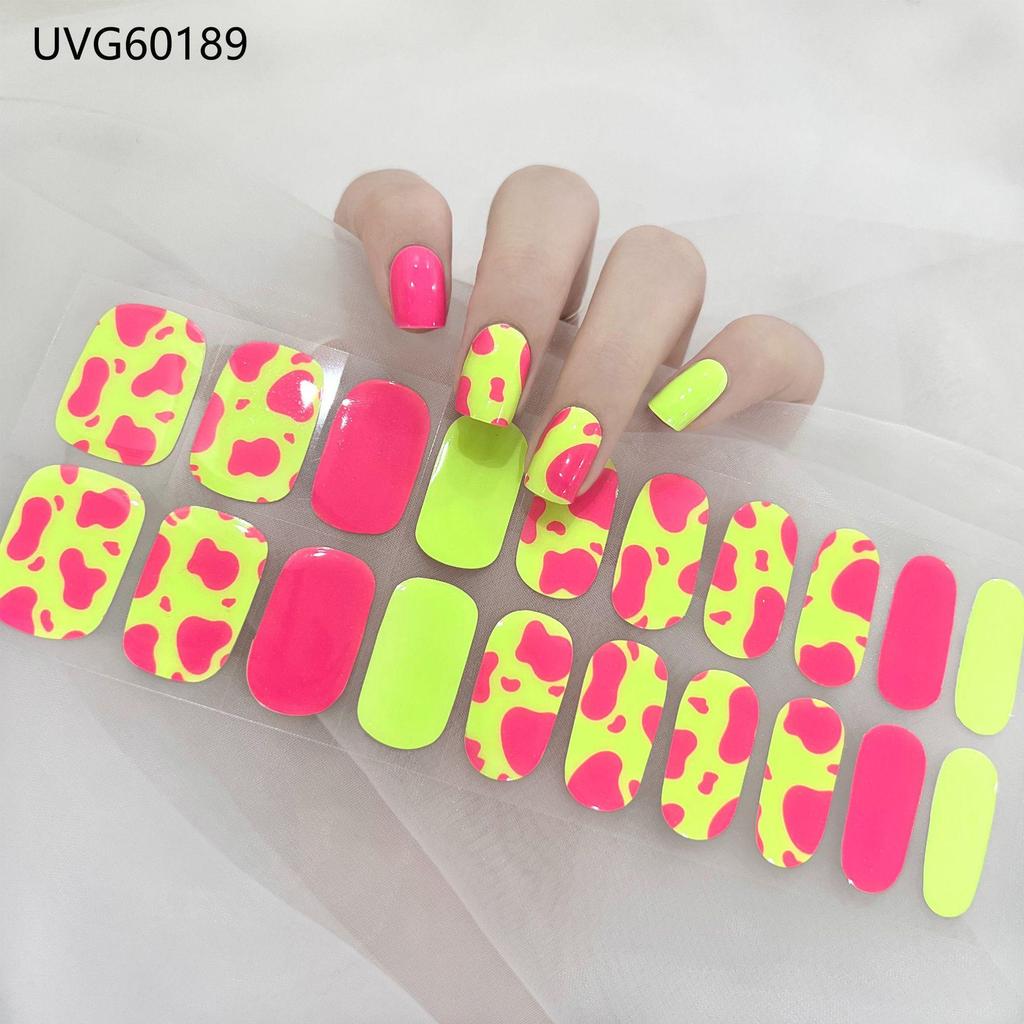 Transparent Nude UV Gel Nail Art Stickers: Semi-Cured, Semi-Baked Manicure Sheets