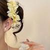 Large Flower Hair Stick Bohemian Bride Hair Accessories Elegant Chinese Style Side Clip  Girls