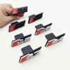 For RS3 3D ABS Chrome Black Logo S3 S4 S5 S6 S7 S8 Emblem Car Front Grill Badge For Audi S 3 4 5 6 7 8 Auto Styling Accessories