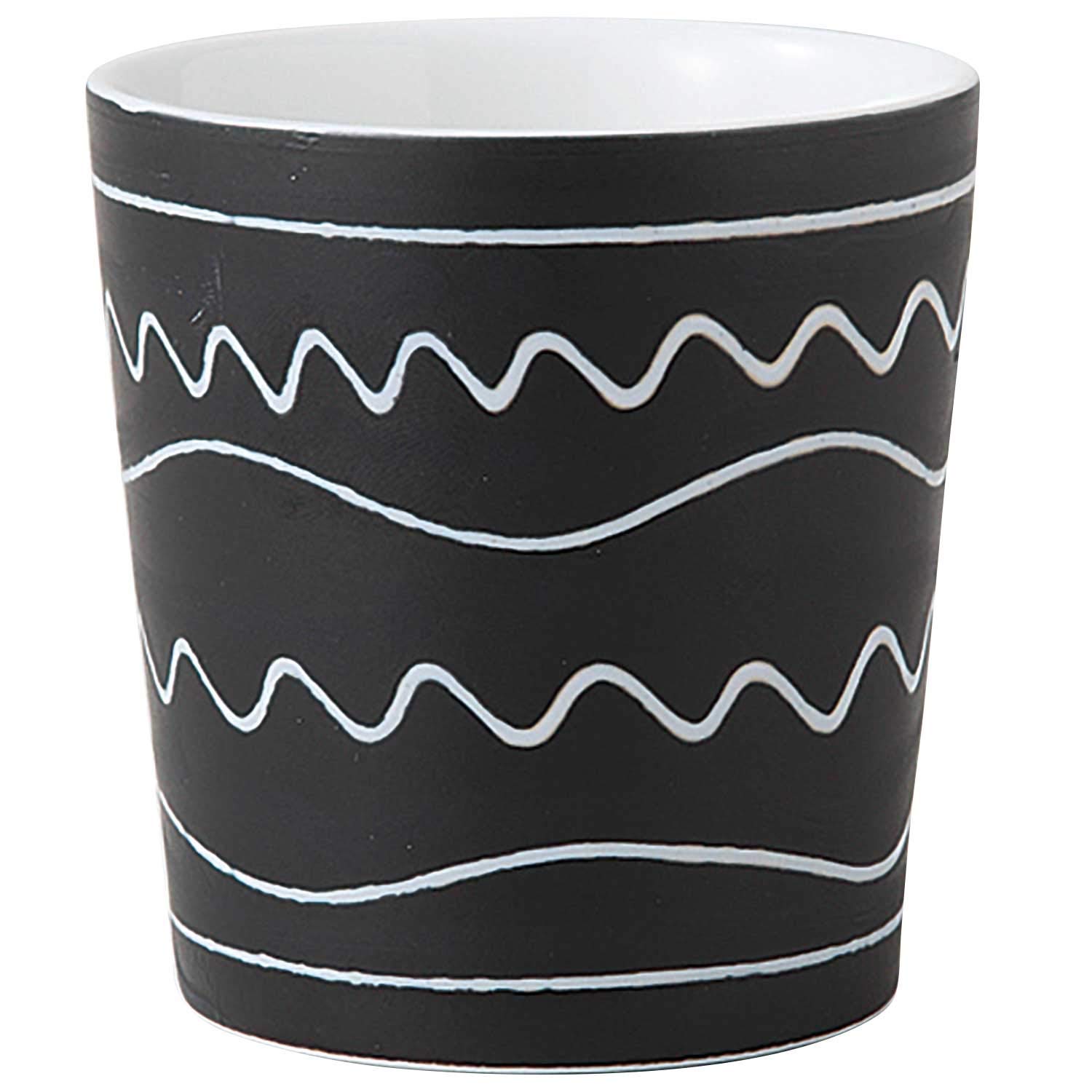 

Hasami Ware Kiyoyama Kiln Keypo Rock 389818 (Double Walled) Cup, Small, 200ml, tsu mu gu, Black, чёрный