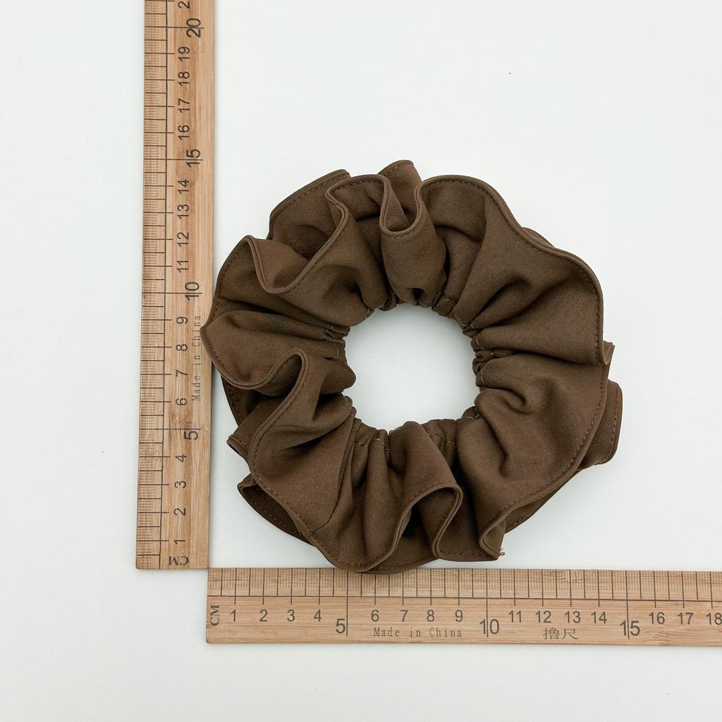 Minimalist Solid Color Scrunchies Large Hair Tie for Women Aesthetic Office Chic Hair Accessory