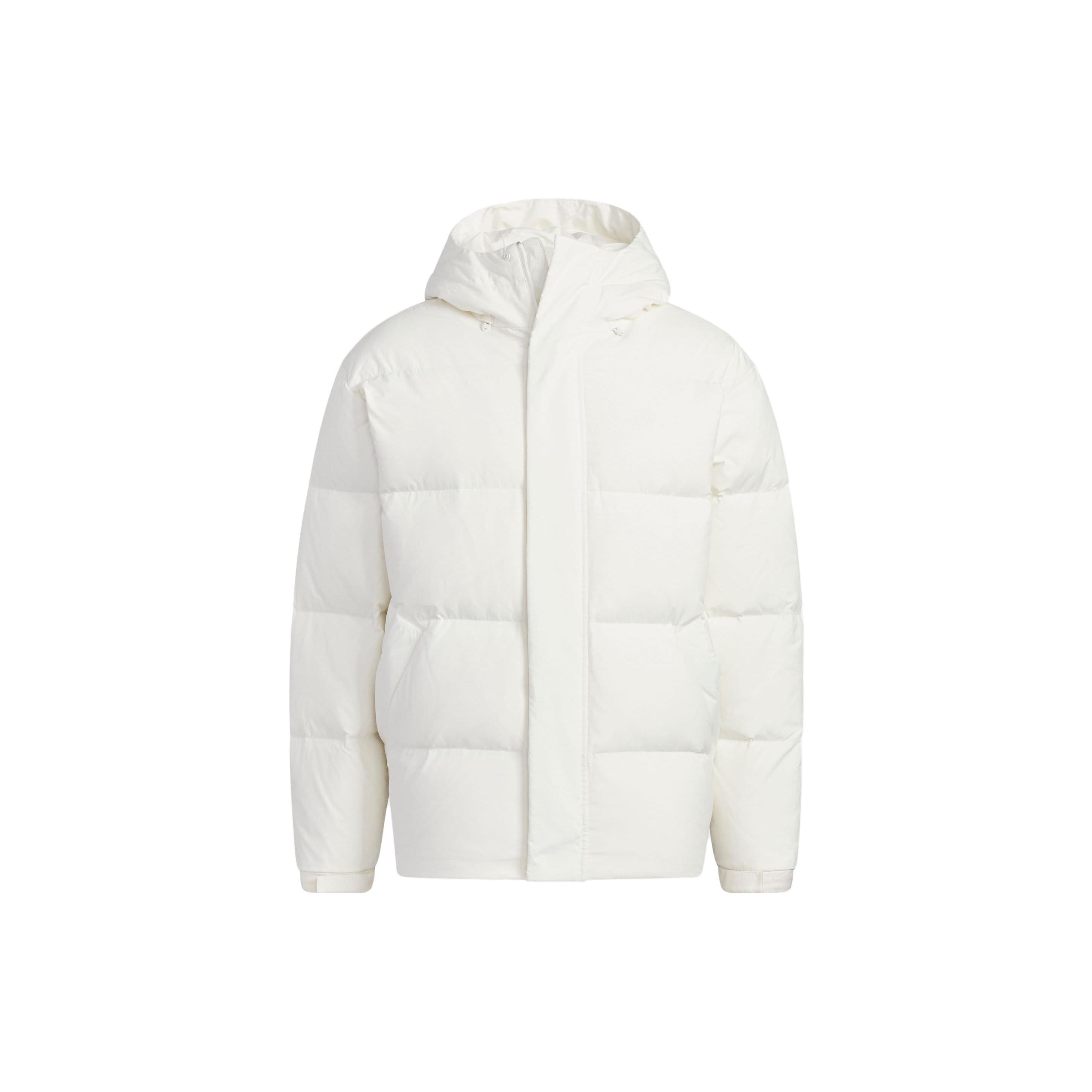 Пуховики Adidas Унисекс Нефритовый Белый С капюшоном Умеренный Другое IV7563 XXL