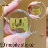 Shuibei 999 Pure Gold Princess Phone Sticker - 2mg Gold Leaf Magnet for Wealth & Prosperity